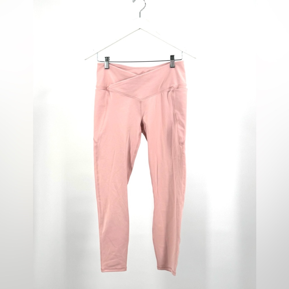 Fabletics Oasis PureLuxe Crossover Leggings in Champagne Blush Size 7/8 NWT